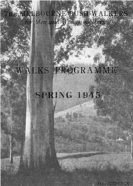 Cover of Walks Program, Spring 1945